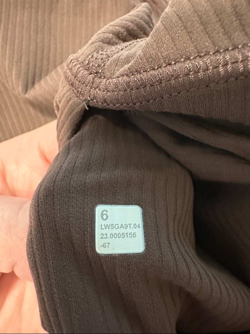 Lululemon Align Ribbed High-Rise Wide-Leg Pant *Tall - Espresso - Picture 6 of 6